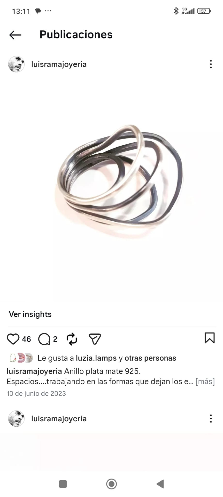 Luis Rama — Captura de referencia Instagram 1